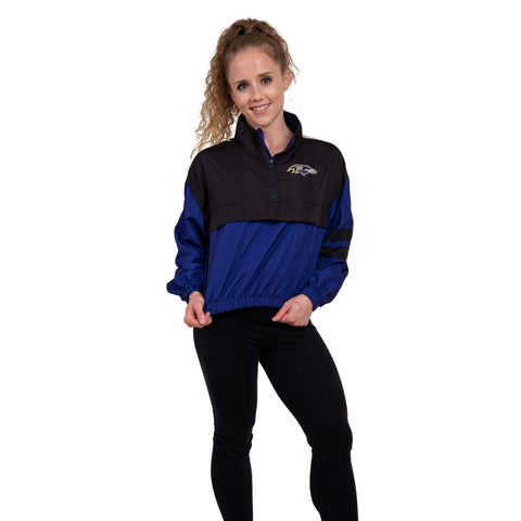FOCO NFL Baltimore Ravens Winning Play Windbreaker - Womens