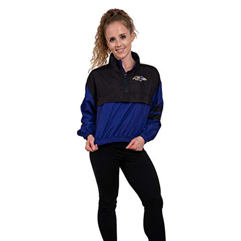 FOCO NFL Baltimore Ravens Winning Play Windbreaker - Womens