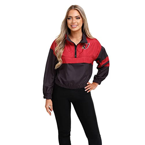 FOCO NFL Arizona Cardinals Winning Play Windbreaker - Womens