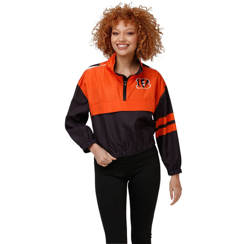 FOCO NFL Cincinnati Bengals Winning Play Windbreaker - Womens