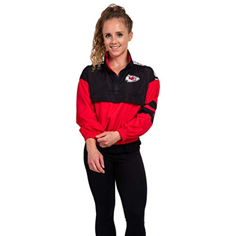 FOCO NFL Kansas City Chiefs Winning Play Windbreaker - Womens