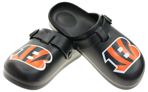 FOCO Open Back Buckle Clog – Comfortable Slip-On Sandals for NFL Fans, Cincinnati Bengals