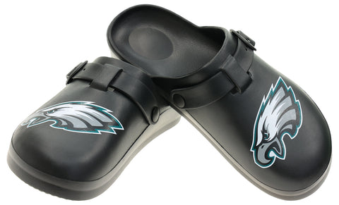 FOCO Open Back Buckle Clog – Comfortable Slip-On Sandals for NFL Fans, Philadelphia Eagles