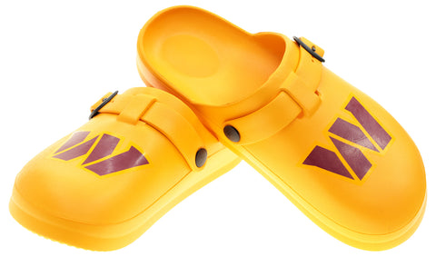FOCO Open Back Buckle Clog – Comfortable Slip-On Sandals for NFL Fans, Washington Commanders