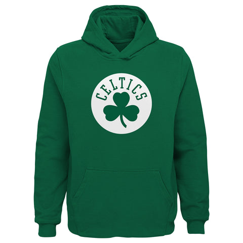 Outerstuff NBA Boys Youth Team Color Pullover Fleece Hoodie with Logo - Boston Celtics