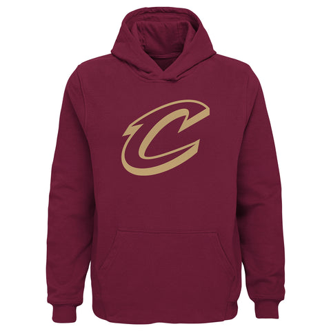 Outerstuff NBA Boys Youth Team Color Pullover Fleece Hoodie with Logo - Cleveland Cavaliers