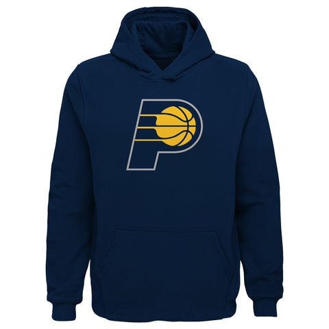 Outerstuff NBA Boys Youth Team Color Pullover Fleece Hoodie with Logo - Indiana Pacers