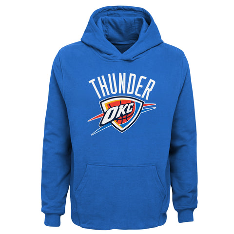 Outerstuff NBA Boys Youth Team Color Pullover Fleece Hoodie with Logo - Oklahoma City Thunder