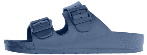 FOCO NFL Team Logo Double Buckle Comfortable Slip-On Women's Sandals, Seattle Seahawks