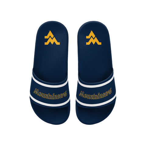 FOCO NCAA Team Wordmark Molded Comfortable Women's Slide Sandals, West Virginia Mountaineers