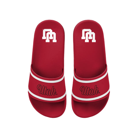 FOCO NCAA Utah 25 Wordmark Molded Slide - Womens