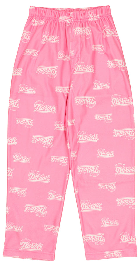 New England Patriots NFL Big Girls Lounge Pajama Pants - Pink