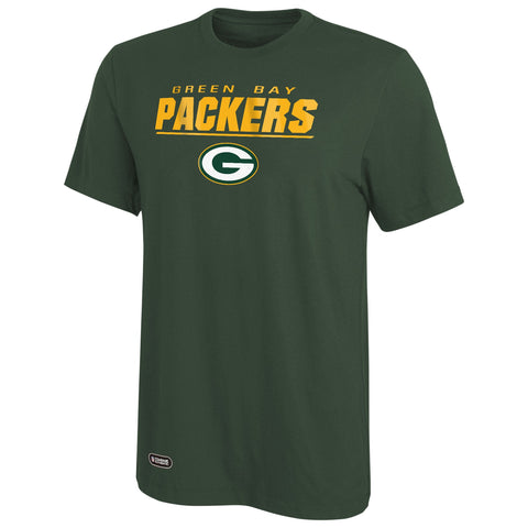 Outerstuff NFL Green Bay Packers Men's Short Sleeve Fan Team Logo Performance T-Shirt