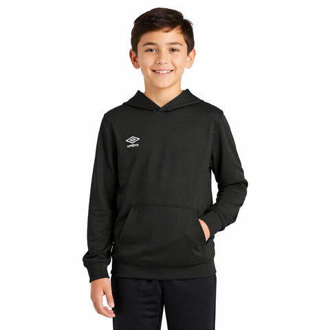 Umbro Youth Boys Performance Hoodie, Black/White