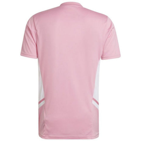 adidas Mens Condivo 22 Soccer Training Shirt - Short Sleeve Jersey, Pink