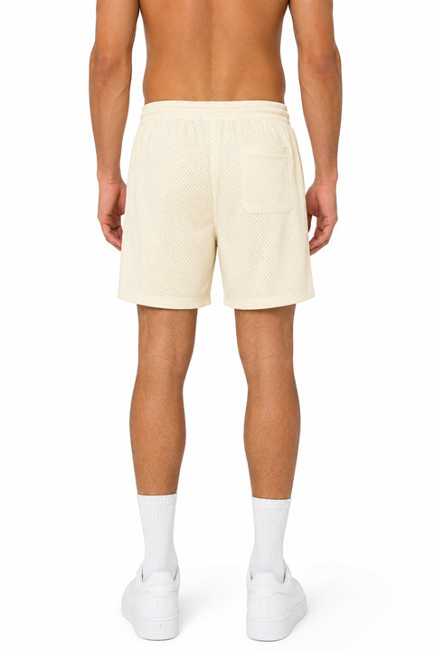 Outerstuff FIFA World Cup 2026 Team USA Men's Goal Kick Mesh Shorts, Cream