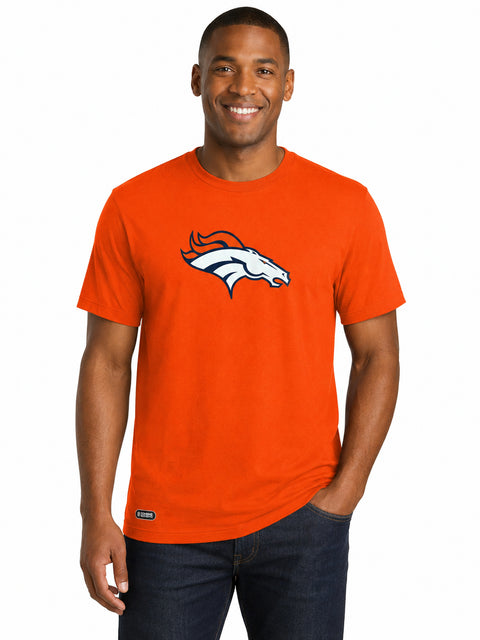 Outerstuff NFL Men's Denver Broncos Retro Primary Stadium Logo Short Sleeve Tee