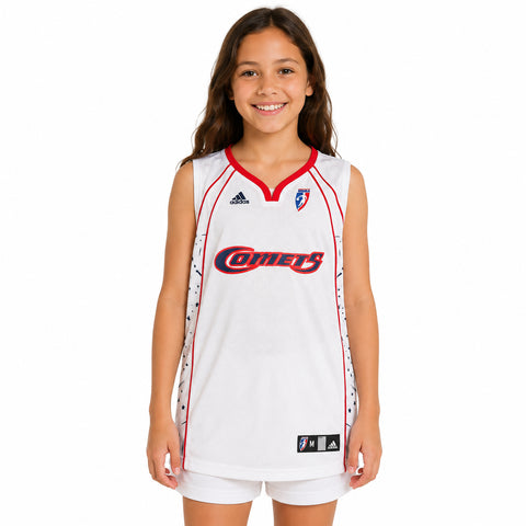 Adidas WNBA Youth Girls Houston Comets Replica Jersey White