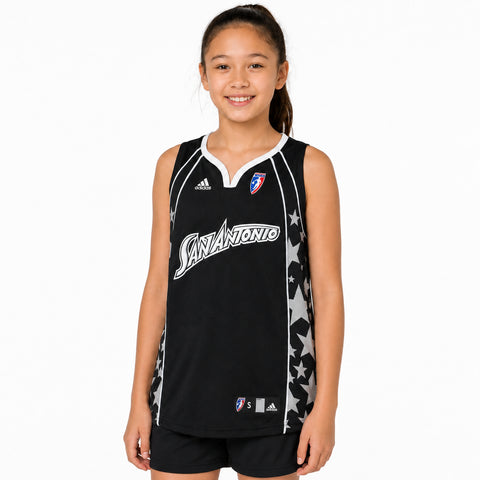 Adidas WNBA San Antonio Stars Girls Jersey Black