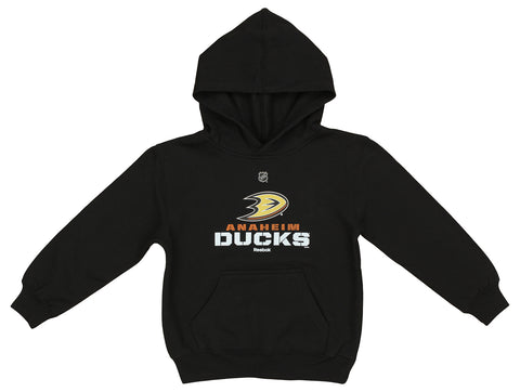 Outerstuff NHL Anaheim Ducks Little Boys Fleece Hoodie Team Logo Black