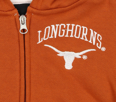 Outerstuff NCAA Texas Longhorns Toddlers Standard Full Zip Hoodie