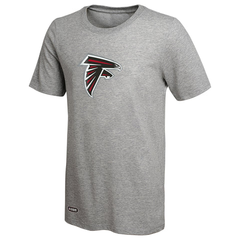 Outerstuff NFL Unisex Men's and Women's Primary Logo Short Sleeve Lightweight T-Shirt, Grey, Atlanta Falcons