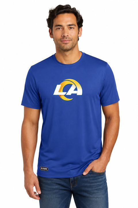 Outerstuff NFL Unisex Men's and Women's Primary Logo Short Sleeve Lightweight T-Shirt, Team Color, Los Angeles Rams