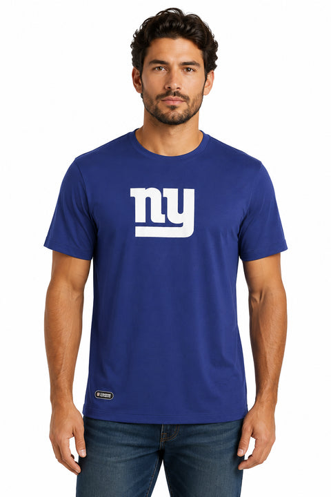Outerstuff NFL Unisex Men's and Women's Primary Logo Short Sleeve Lightweight T-Shirt, Team Color, New York Giants