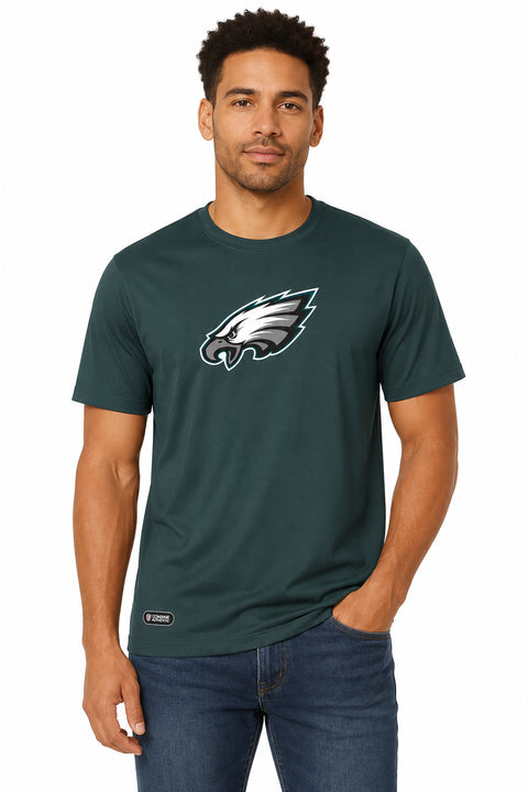 Outerstuff NFL Unisex Men's and Women's Primary Logo Short Sleeve Lightweight T-Shirt, Team Color, Philadelphia Eagles