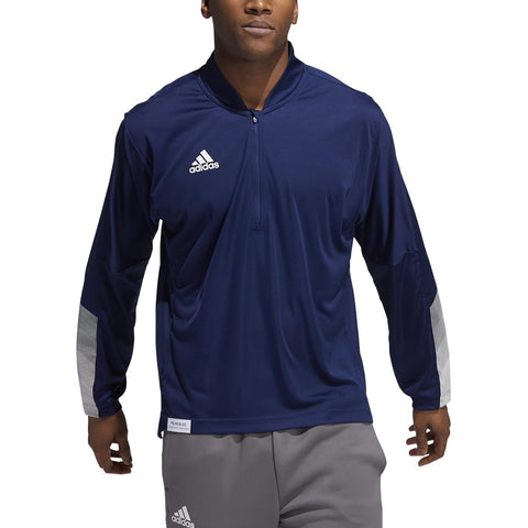 adidas Sideline 21 Long Sleeve Quarter Zip Knit Jacket - Mens Casual
