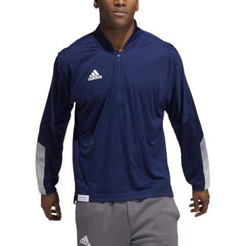 adidas Sideline 21 Long Sleeve Quarter Zip Knit Jacket - Mens Casual