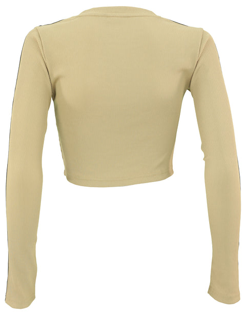 Adidas Womens Crop Long Sleeve Pullover Sweater