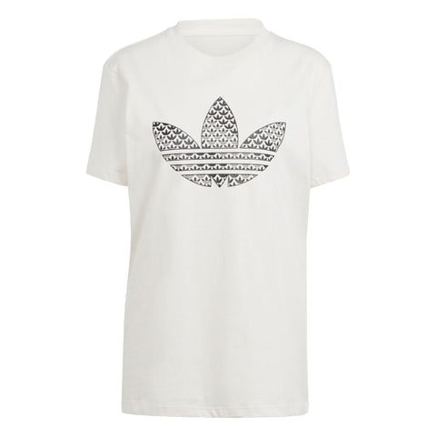 adidas Originals Trefoil Monogram Infill T-Shirt Wonder White