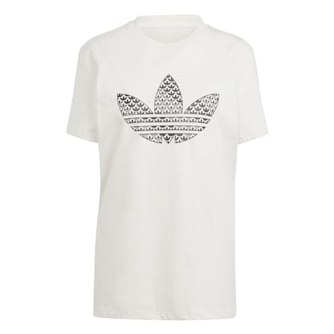 adidas Originals Trefoil Monogram Infill T-Shirt Wonder White