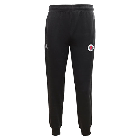 Adidas NBA Youth Los Angeles Clippers Slim Fit Fleece Pant Black
