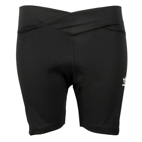 adidas Womens Originals Cross Waist Biker Shorts Cycling - Black