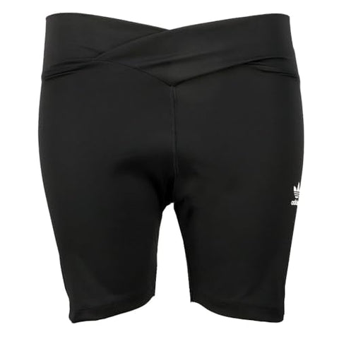 adidas Womens Originals Cross Waist Biker Shorts Cycling - Black
