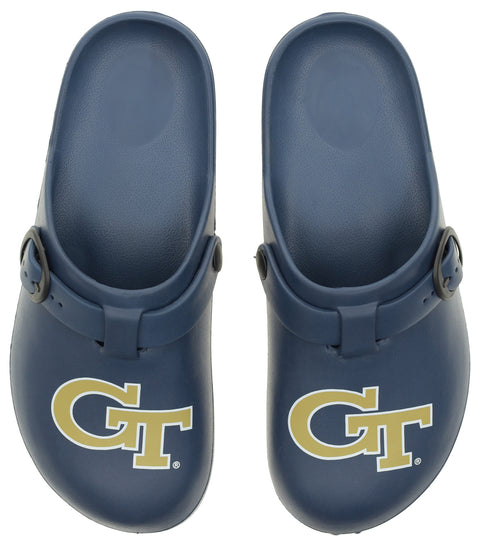 FOCO NCAA Georgia Tech SMU 2024 Open Back Buckle Clog - Unisex