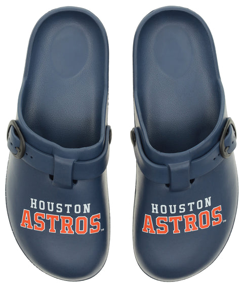 FOCO MLB Houston Astros SMU 2024 Open Back Buckle Clog - Unisex