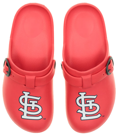 FOCO MLB St. Louis Cardinals SMU 2024 Open Back Buckle Clog - Unisex