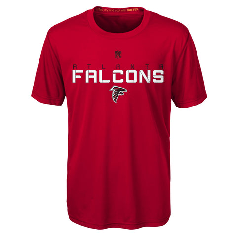 Outerstuff NFL Atlanta Falcons Boys Kids Maximal Dri-Tek Performance Short Sleeve T-Shirt