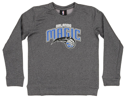 Outerstuff NBA Youth Boys Performance Fleece Crew Neck Long Sleeve Team Logo Sweatshirt, Orlando Magic