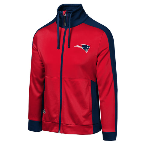 Outerstuff NFL Womens Speed Grip Fz High Mock Jacket, New England Patriots