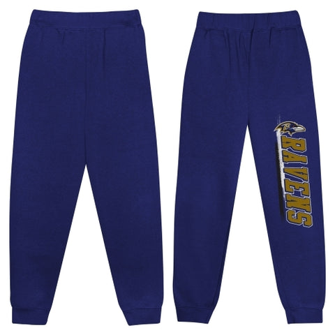 Outerstuff NFL Ravens Boys 4-18 Fleece Pants