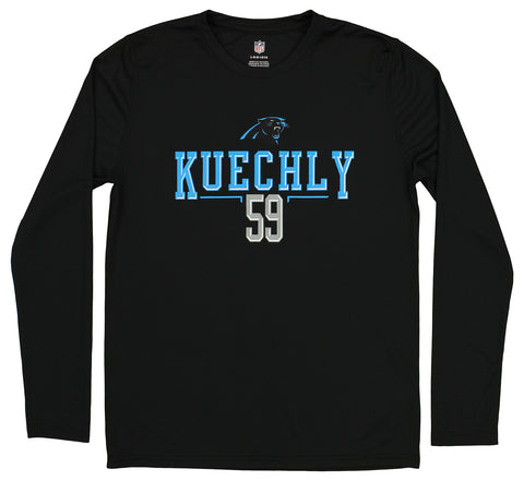 Outerstuff NFL Boys Youth Carolina Panthers Luke Kuechly #59 Long Sleeve Player T-Shirt, Black