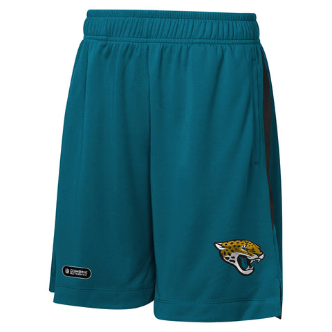 Outerstuff NFL Men’s Field Point Mesh Shorts, Officially Licensed NFL Gear, Comfortable & Lightweight Athletic Wear, Jacksonville Jaguars, Multi