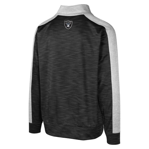 Outerstuff NFL Men’s Tackle Play Fleece Pullover 1/4 Zip, Comfortable and Stylish Team Apparel, Officially Licensed NFL Gear, Las Vegas Raiders, Multi