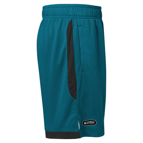 Outerstuff NFL Men’s Field Point Mesh Shorts, Officially Licensed NFL Gear, Comfortable & Lightweight Athletic Wear, Jacksonville Jaguars, Multi