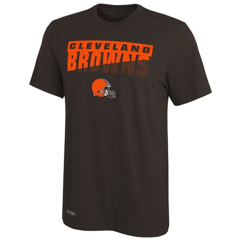 New Era NFL Men's Scoreboard Short Sleeve Poly Dri-tek Tee Browns Brown Suede