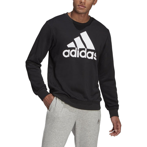 Adidas Mens Pullover Sweater Sportswear Sweatshirt, Mgreyh,black